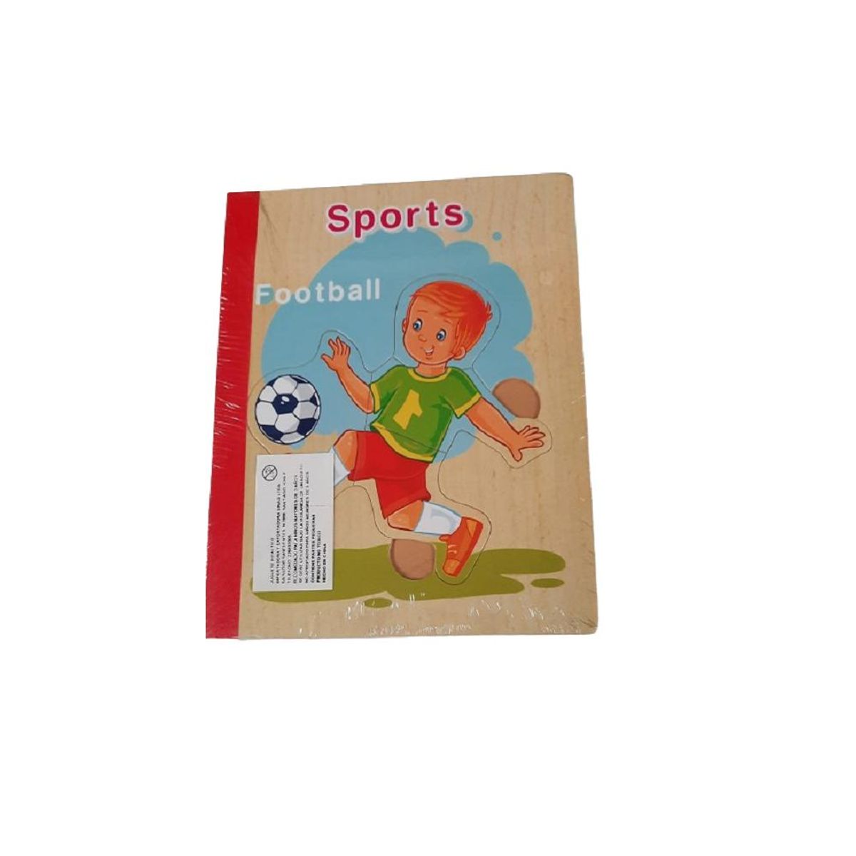 TOLIPA - Libro de madera formato de rompecabezas de deporte