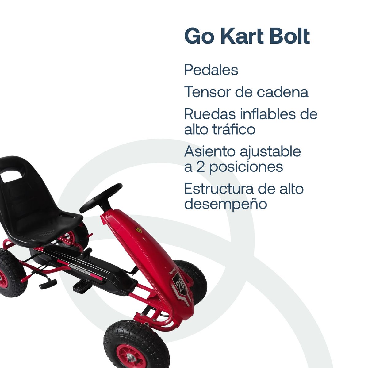 BEBESIT - Gokart Bolt GK5040 Rojo Bebesit