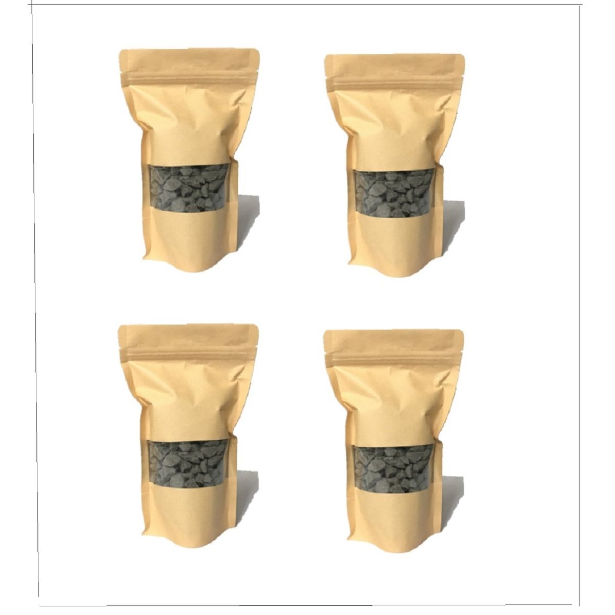 GENERICO - Piedras Pequeñas Gravilla Gris  2 Kilos