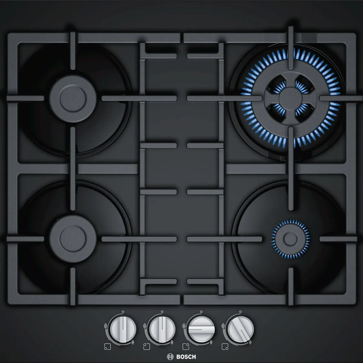 BOSCH - Encimera a Gas Bosch 60cm Vidrio templado