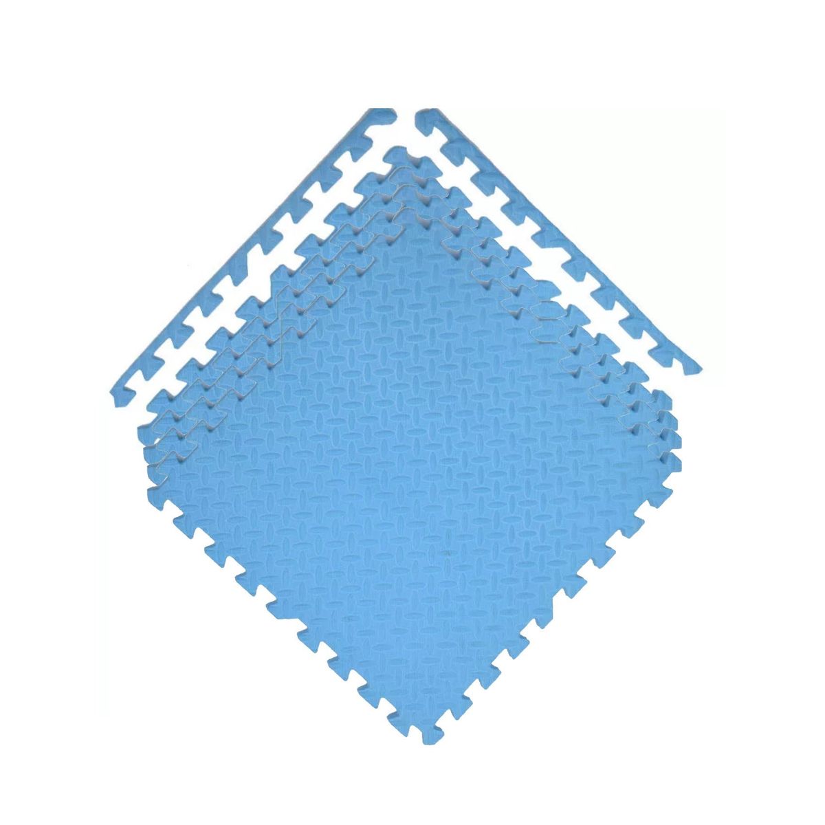 GENERICO - Pack X 4 Tatami Alfombra Encastrable 60x60x1.2cm Goma Eva Azul