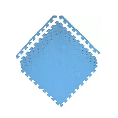 GENERICO - Pack X 4 Tatami Alfombra Encastrable 60x60x1.2cm Goma Eva Azul