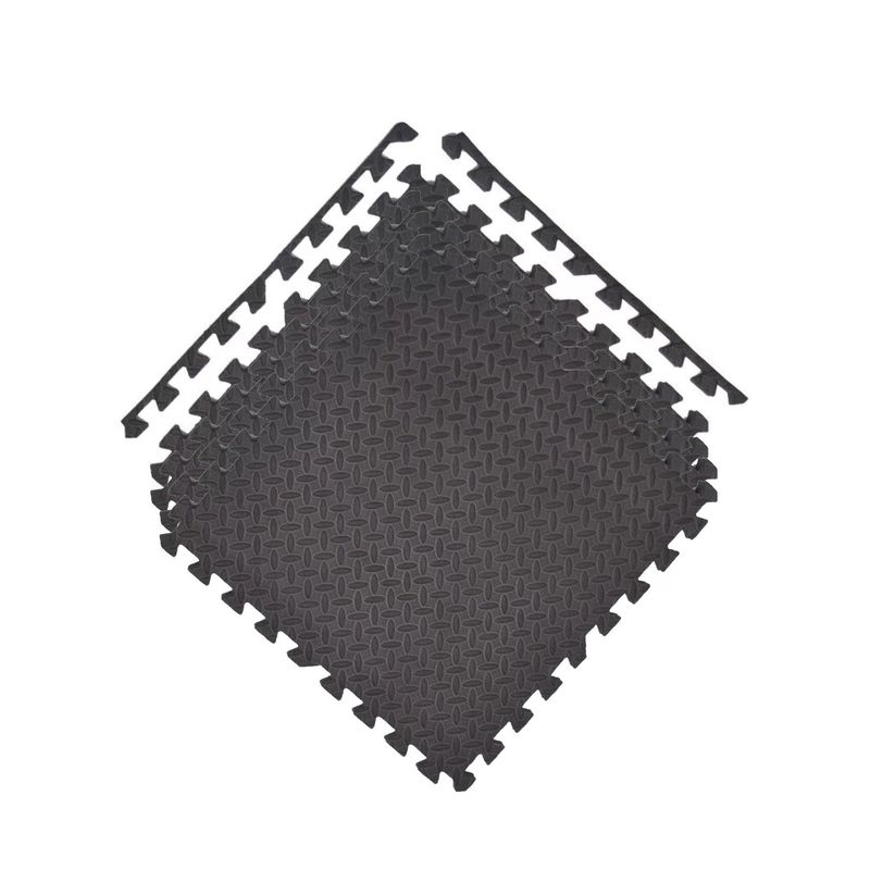 GENERICO - Pack X 4 Tatami Alfombra Encastrable 60x60x1.2cm Goma Eva Café