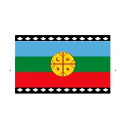 GENERICO - Bandera Mapuche 145x90Cm Fiestas Patrias