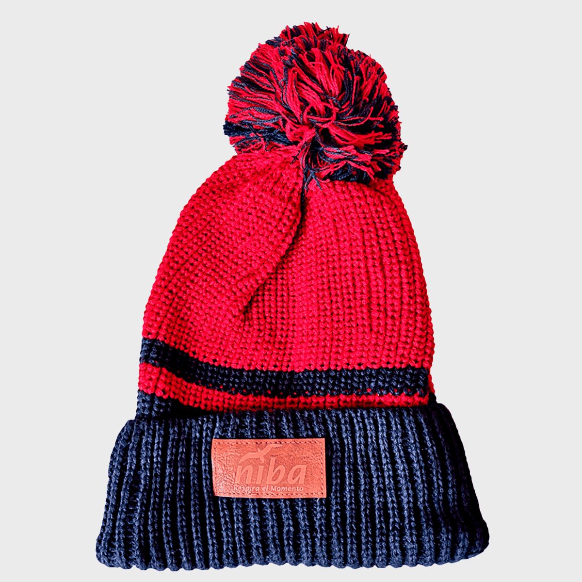 NIBA - Gorro Lana Laguna Dial AzulRojo Niba