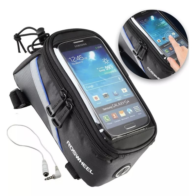 GENERICO - Bolsa Porta Celular Para Bicicleta Con Conector De Auricular