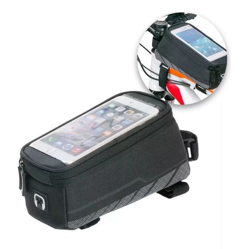 GENERICO - Bolso Porta Celular Bicicleta Funcion Tactil 5.5 Cable Jack