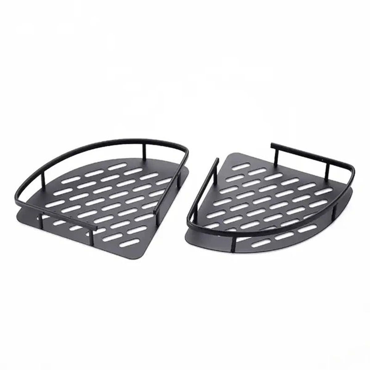 GENERICO - Organizador Estante De Baño Negro Repisa Inoxidable.