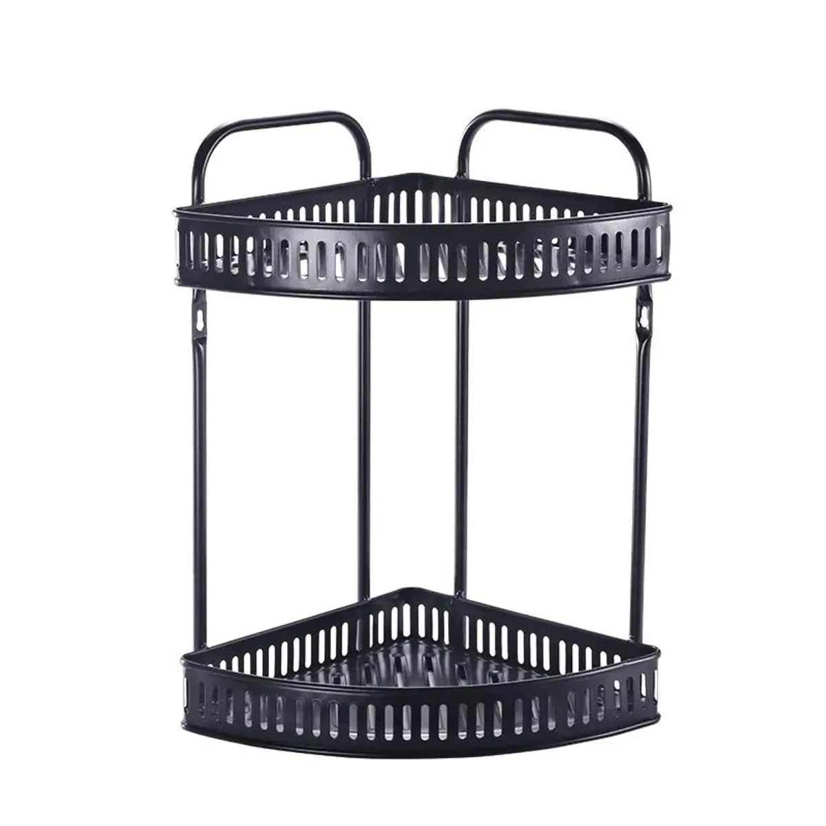 GENERICO - Organizador Estante De Baño Esquinero Negro Repisa Inoxidable