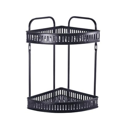 Imagen 2 del producto Organizador Estante De Baño Esquinero Negro Repisa Inoxidable