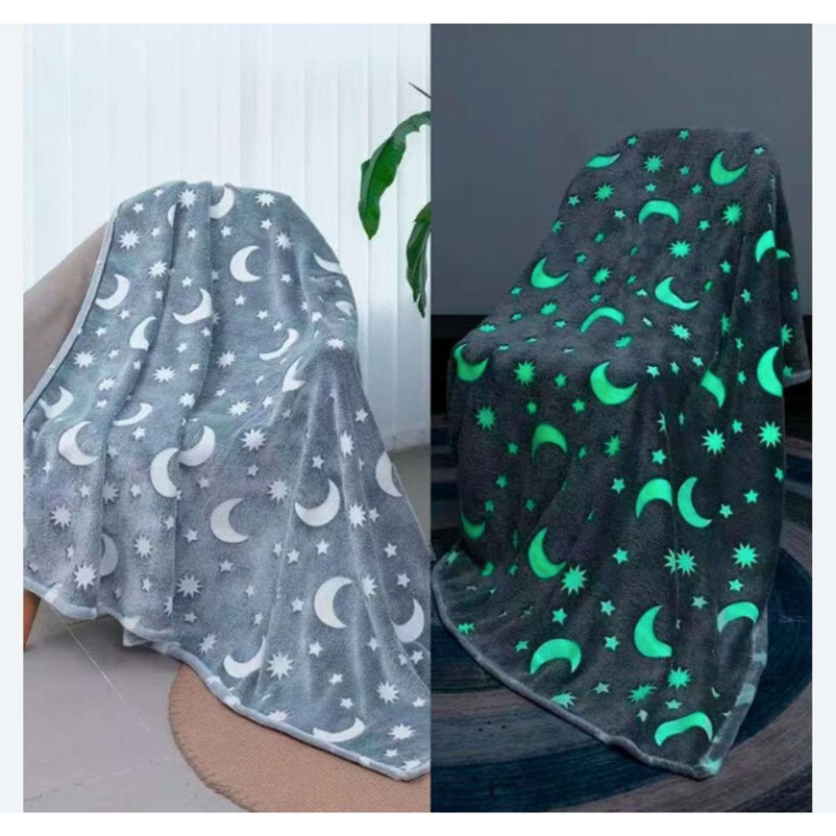 GENERICO - Manta Luminosa Cobertor Felpa Alumbra Oscuridad