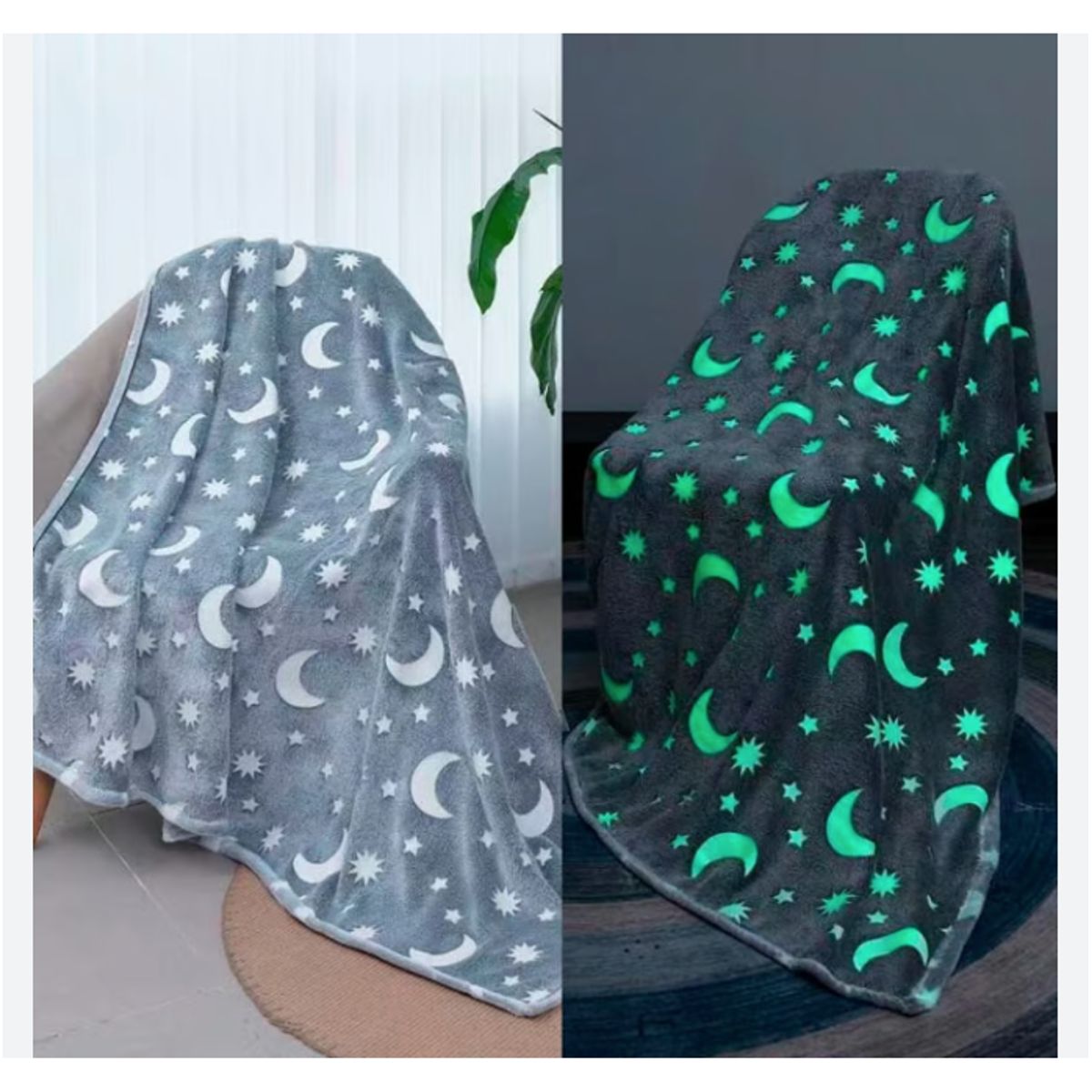 GENERICO - Manta Luminosa Cobertor Felpa Alumbra Oscuridad