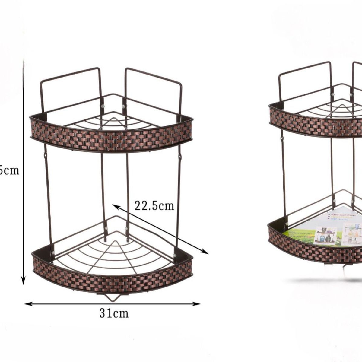 GENERICO - Organizador Estante De Baño Esquinero  Repisa Inoxidable