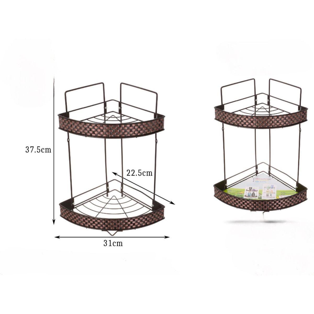 GENERICO - Organizador Estante De Baño Esquinero  Repisa Inoxidable