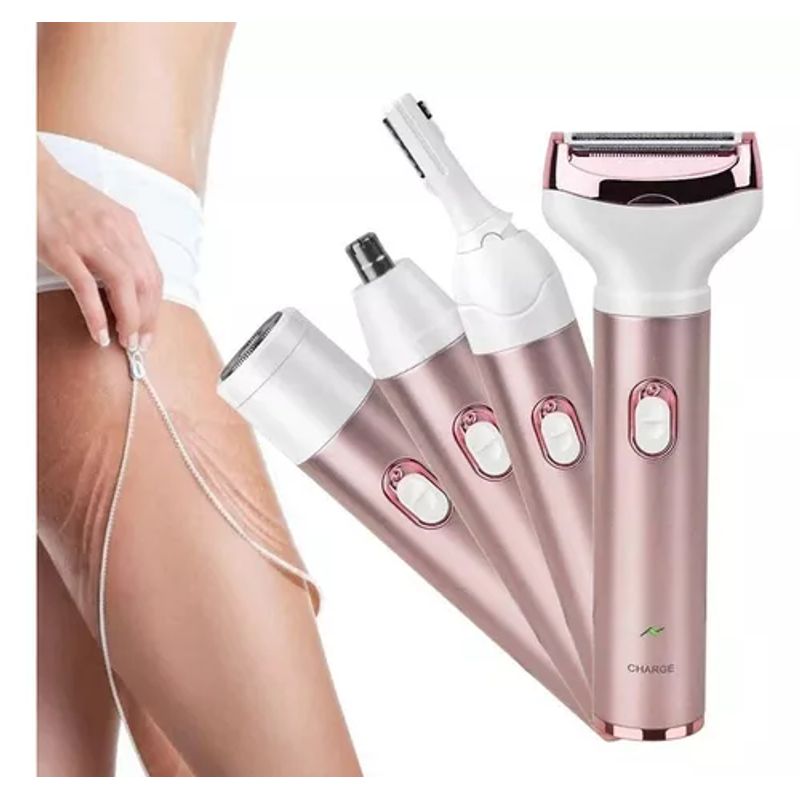 GENERICO - Kit Depiladora Afeitadora Facial Corporal Usb 4 En 1