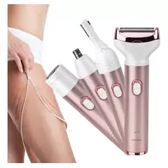 GENERICO - Kit Depiladora Afeitadora Facial Corporal Usb 4 En 1