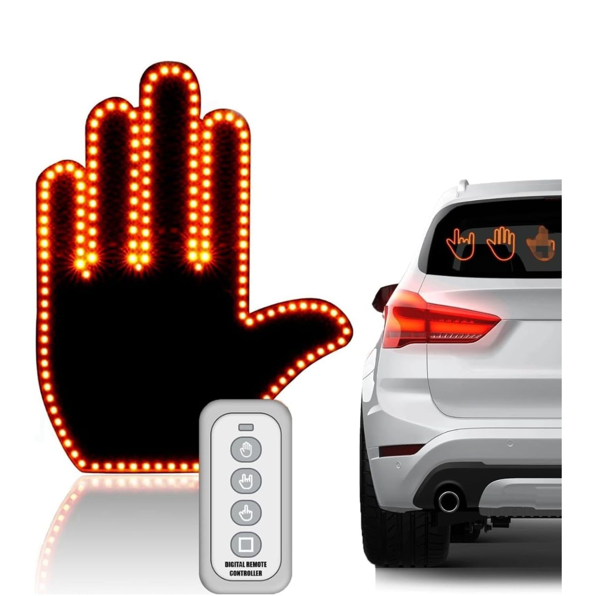 GENERICO - Luces Para Auto Mano Señalización Divertido