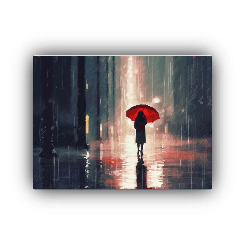 GENERICO - Pinturas De Ambiente Lluvioso De Concepto Artístico Fine Ar 120x80cm