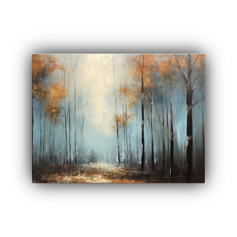 GENERICO - Pintura De árboles Con Hojas Otoñales Al Estilo De Decorac 120x80cm