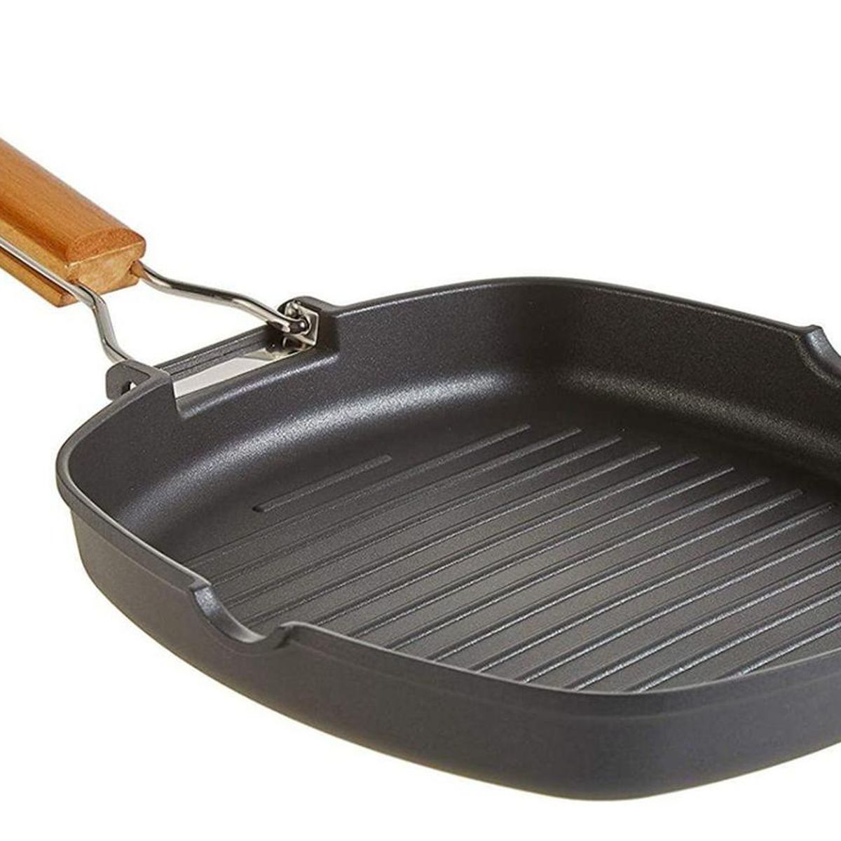 IMPORTCLICK - Sartén Parrilla Cocina Grill Cuadrado Antiadherente 20 CM