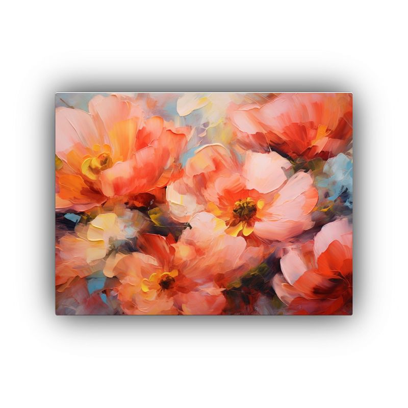 GENERICO - Cuadros Decorativos Con Flores Vibrantes En óleo 120x80cm