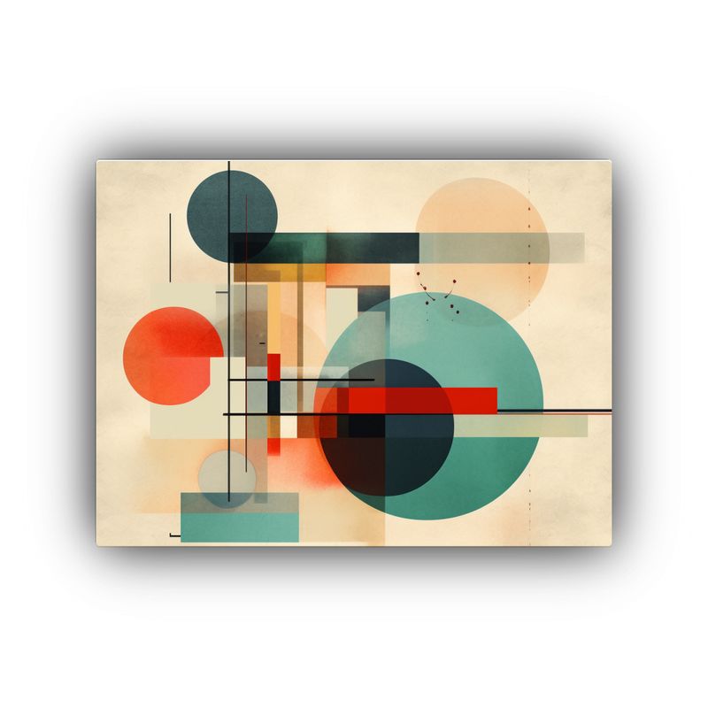 GENERICO - Diseño Digital Abstracción Dinámica En Bastidor 120x80cm