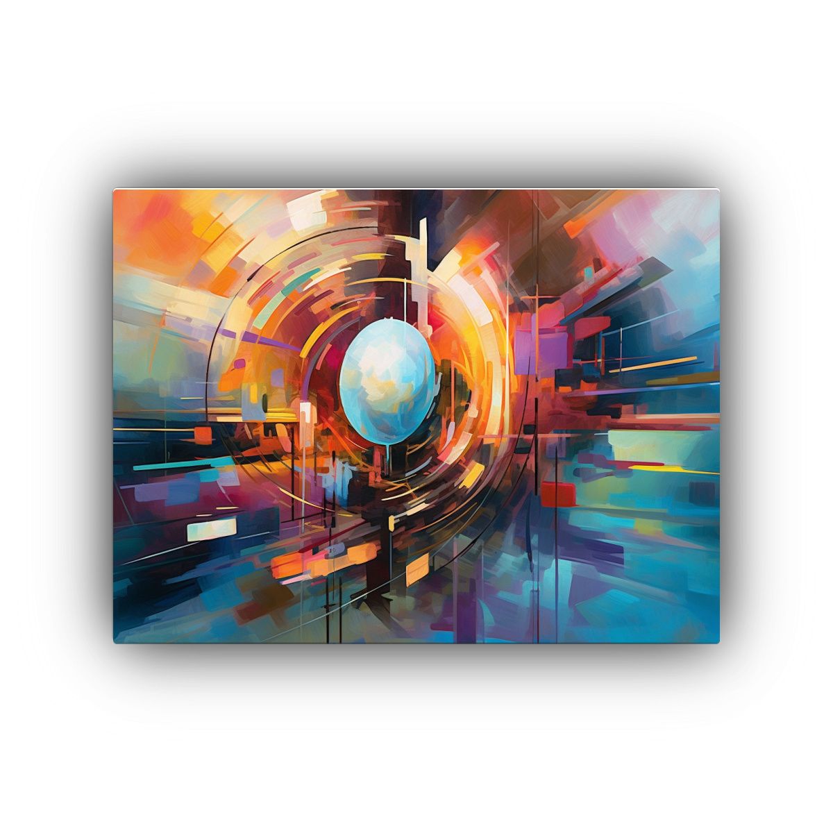 GENERICO - Cuadro Dibujo Abstracto UltraModerno Explorando La Converge 120x80cm