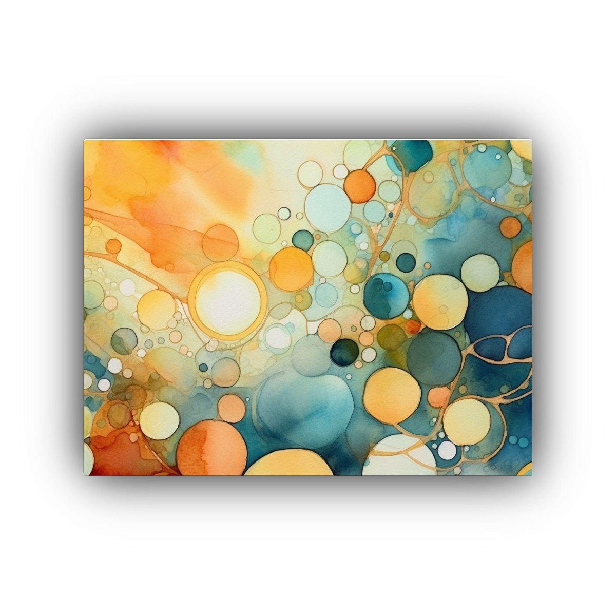 GENERICO - Pintura De Pared Vintage Con Variedad De Colores Clásicos 120x80cm