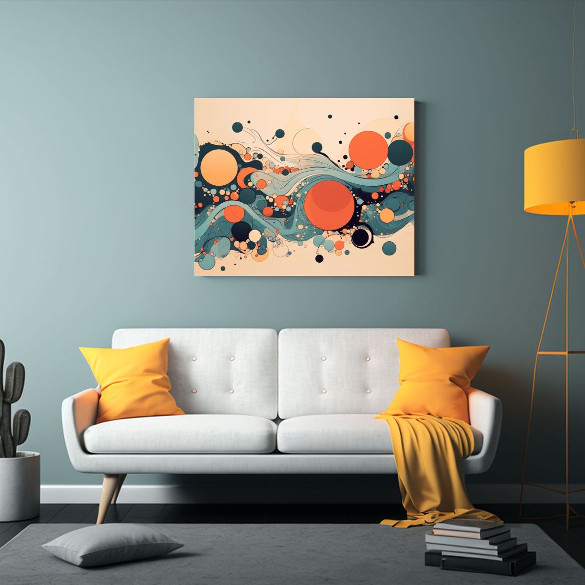 GENERICO - Arte Abstracto Elegante Con Inspiración Rica En Lienzo 120x80cm