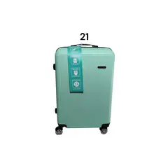 DINASTELLA - Maleta de Viaje Ruedas 360 y candado 21L Rigida ABS Danicolle Verde