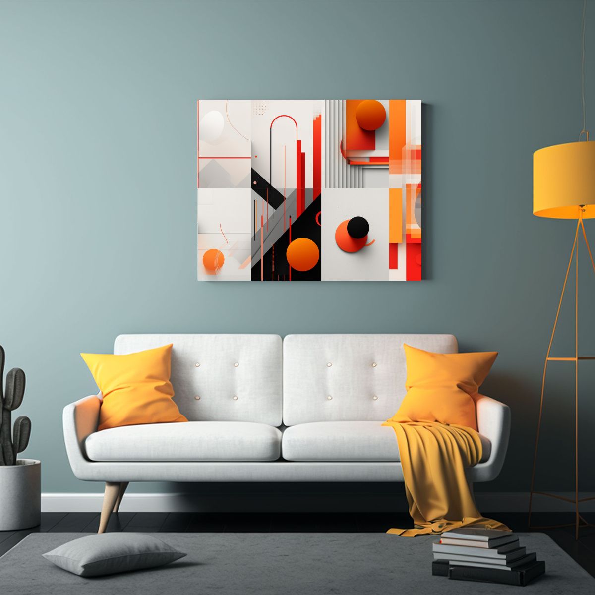 GENERICO - Diseños Gráficos Modernos Para Decoración Contemporánea 120x80cm
