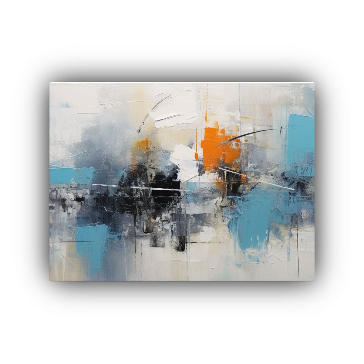 GENERICO - Pintura Abstracta Con Bajo Colorido Para Decoración De Arte 120x80cm
