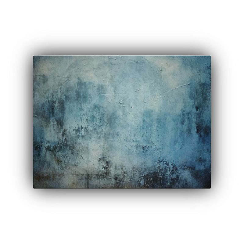 GENERICO - Fondo Textura Cuadro Concepto Mágico En Azul Carbón Con Bo 120x80cm