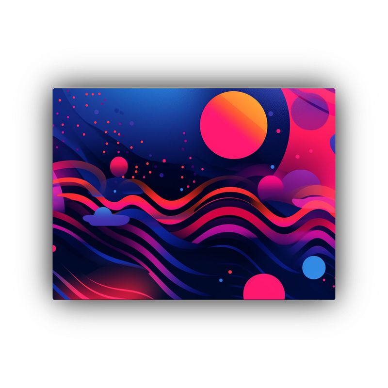 GENERICO - Pintura Abstracta De Líneas Intensas Para Decorar Con Estil 120x80cm