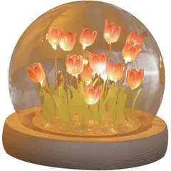 KUANGYE - Lampara Led Esfera De Tulipanes