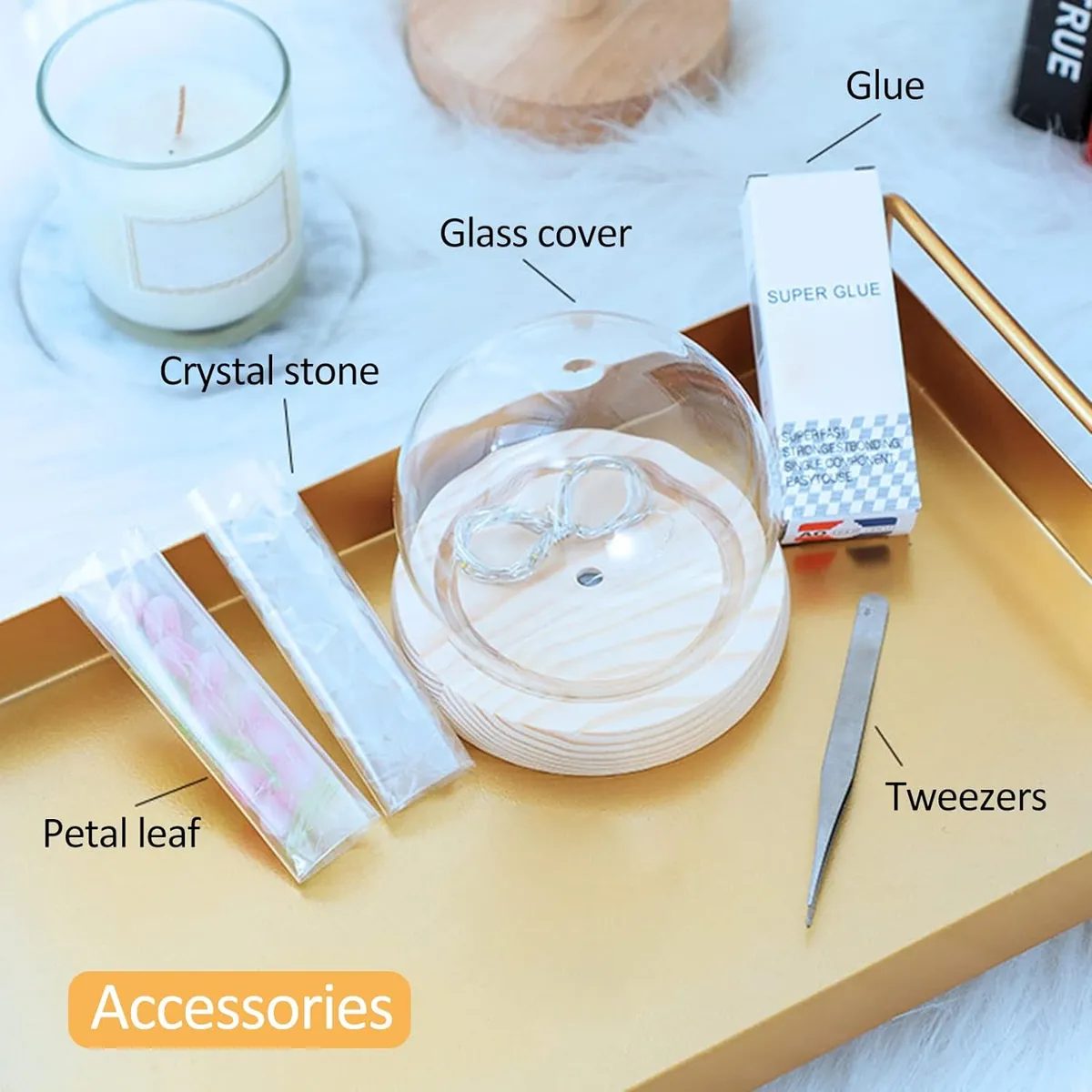 KUANGYE - Lampara Led Esfera De Tulipanes