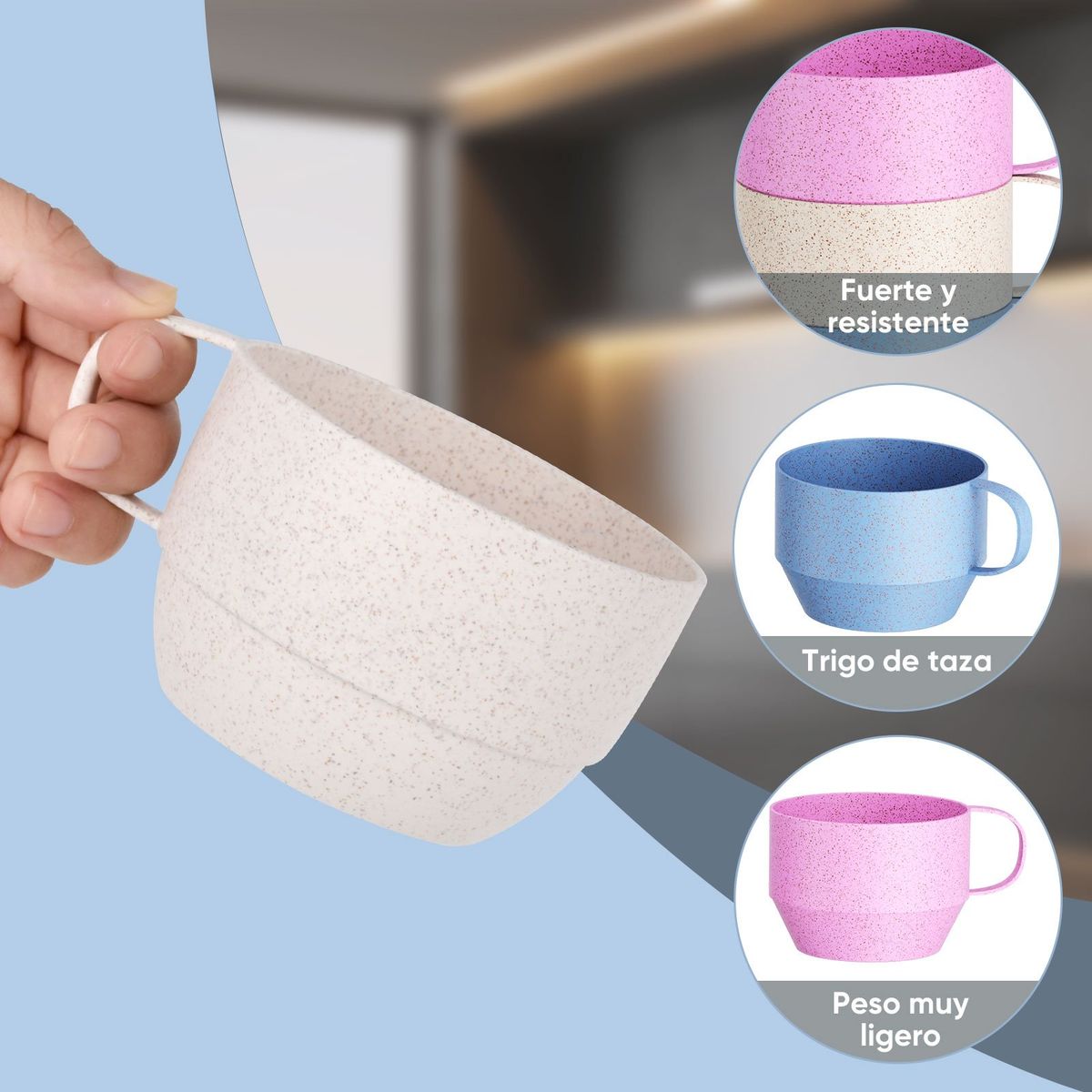 YAYKO - Vaso plástico colores  4 unidades