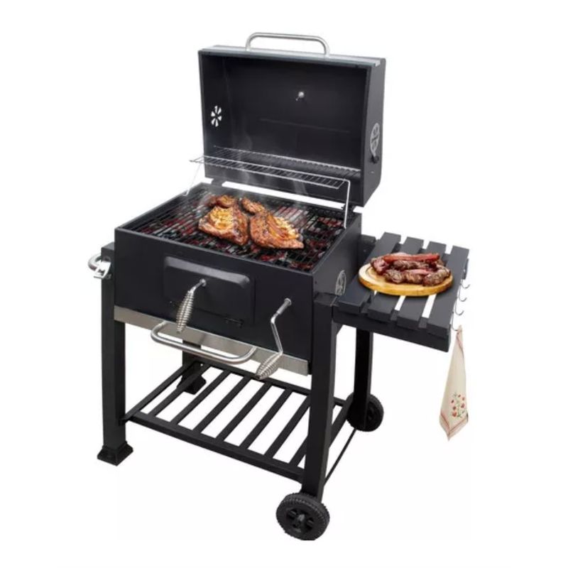 GENERICO - Asador De Carbon 24 Heavy Duty Portatil Negro