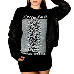 ROCK OFF OFFICIALLY LICENSED PRODUCTS - Polera original unisex Joy Division diseño portada Unknown Pleasures