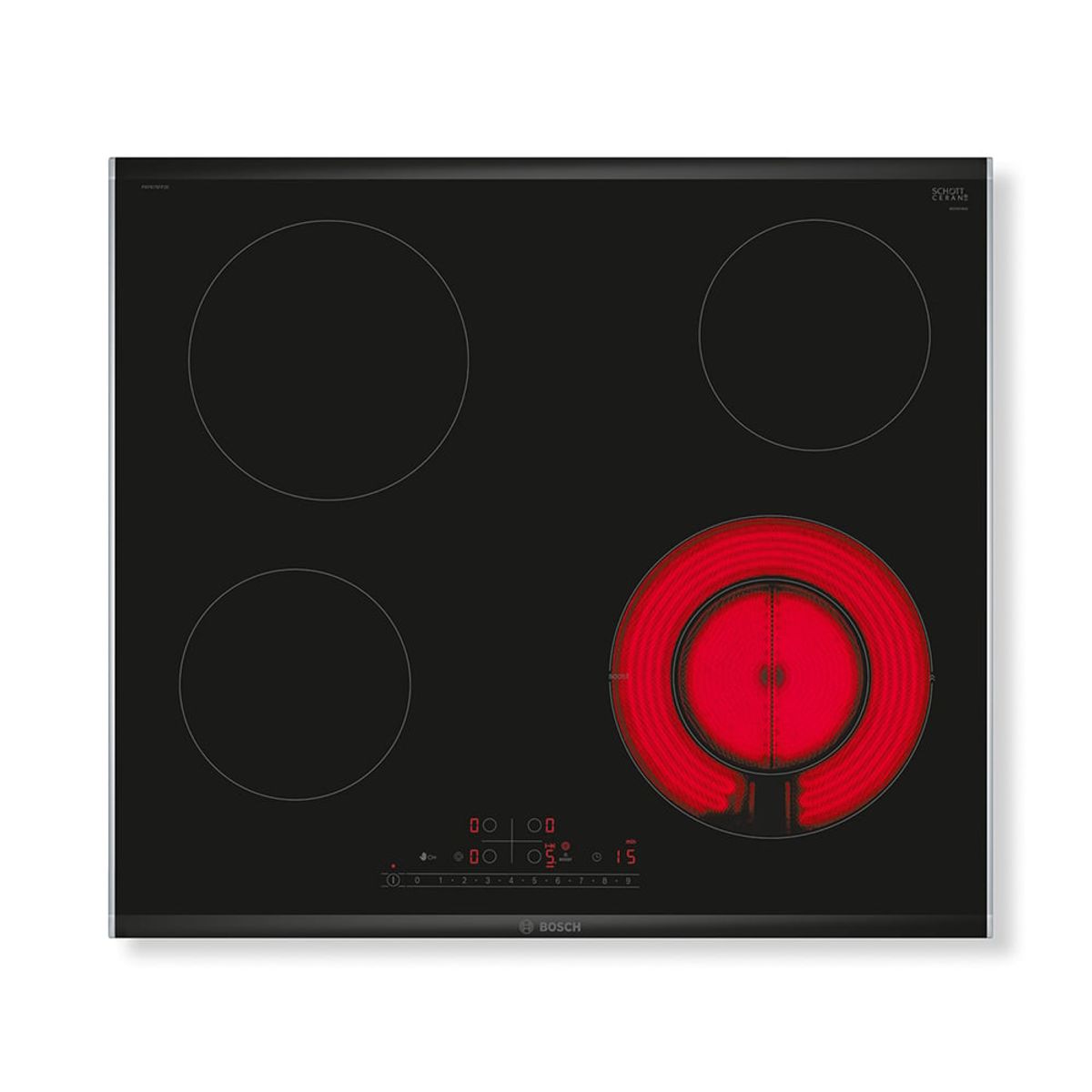 BOSCH - Encimera Vitroeléctrica Bosch 60 cm Negro