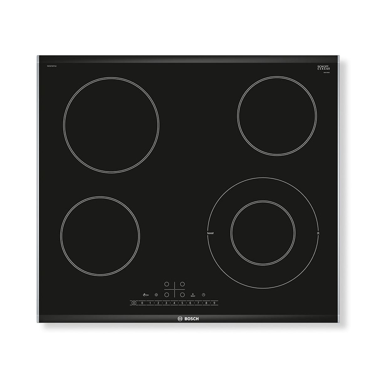 BOSCH - Encimera Vitroeléctrica Bosch 60 cm Negro