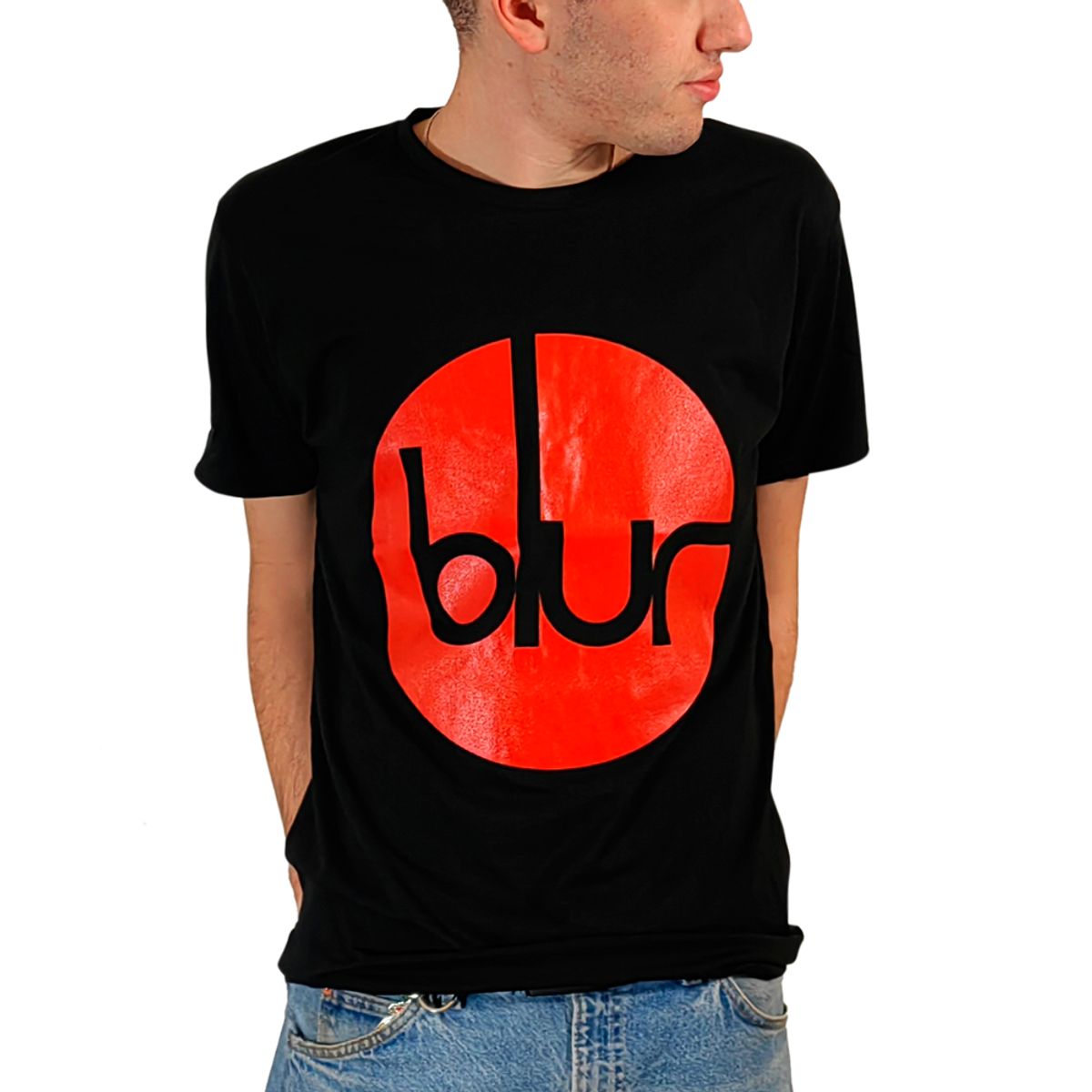 ROCK OFF OFFICIALLY LICENSED PRODUCTS - Polera original unisex de Blur con diseño del clásico logo