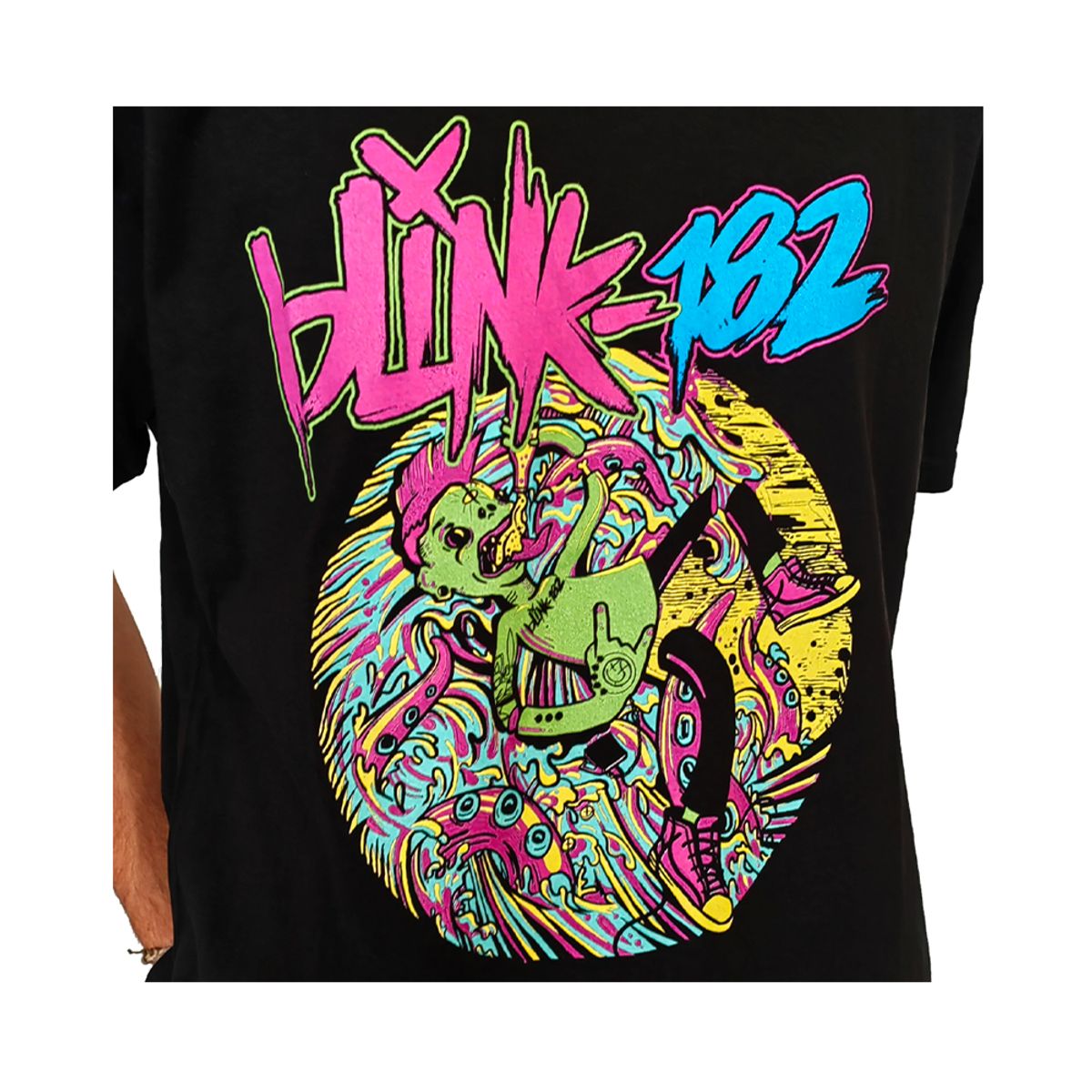 ROCK OFF OFFICIALLY LICENSED PRODUCTS - Polera original unisex de Blink 182 diseño Overboard Event