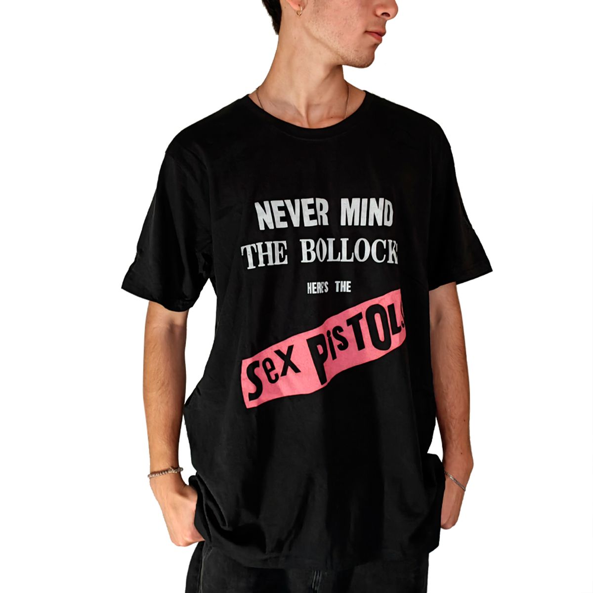 ROCK OFF OFFICIALLY LICENSED PRODUCTS - Polera original unisex The Sex Pistols diseño Never Mind The Bollocks