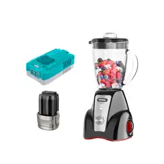 TOTAL TOOLS - Licuadora 1.5 Litros 2 Velocidades + Bat 2ah 16v + Cargador TOTAL
