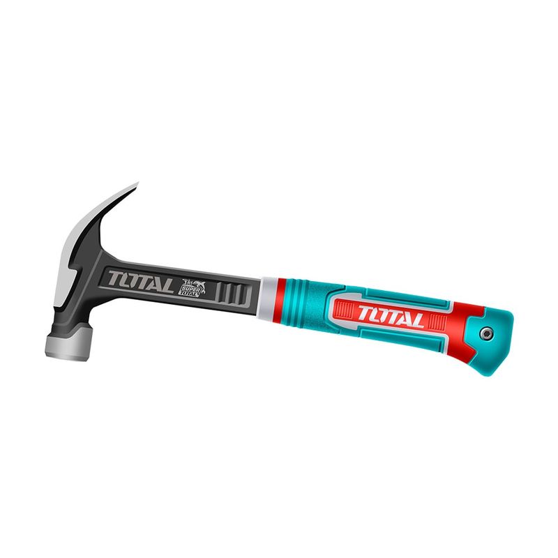 TOTAL TOOLS - Martillo Carpintero 16oz Industrial Magnético 345mm TOTAL