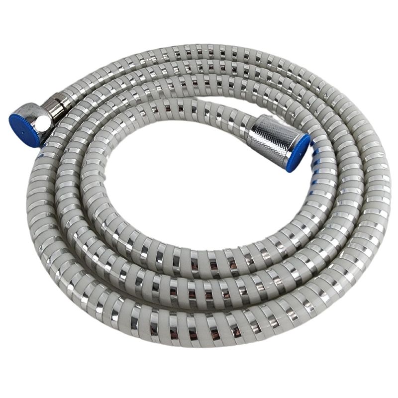 GENERICO - Manguera Ducha Flexible de 150cm Acabado Blanco Metalizado