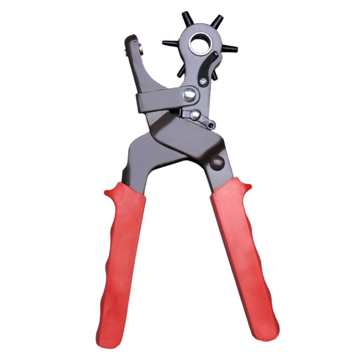 GENERICO - Alicate Perforador Cuero 6 Cabezales Cinturones Sacabocados