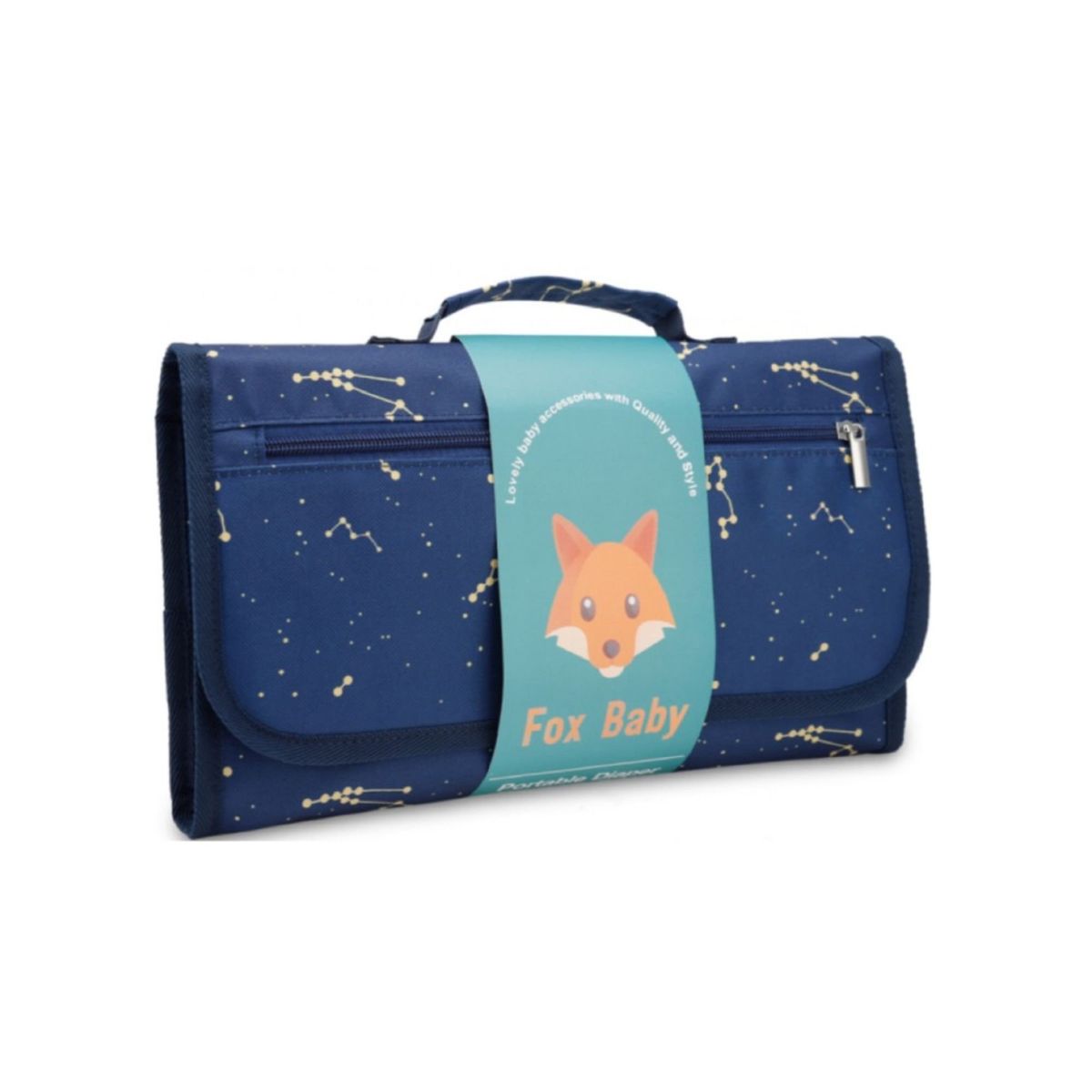 BABYLUNA - Mudador Bolso Portátil Cambiar Pañales Bebé Azul