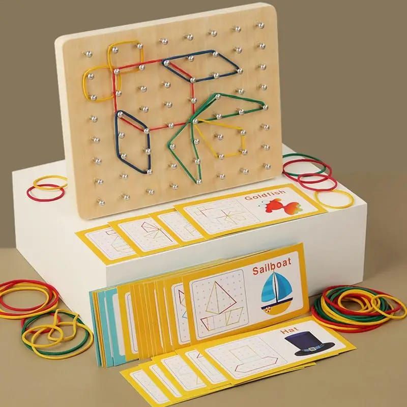 OEM - TABLERO DE CLAVIJA CREATIVO CON BANDAS DE GOMA